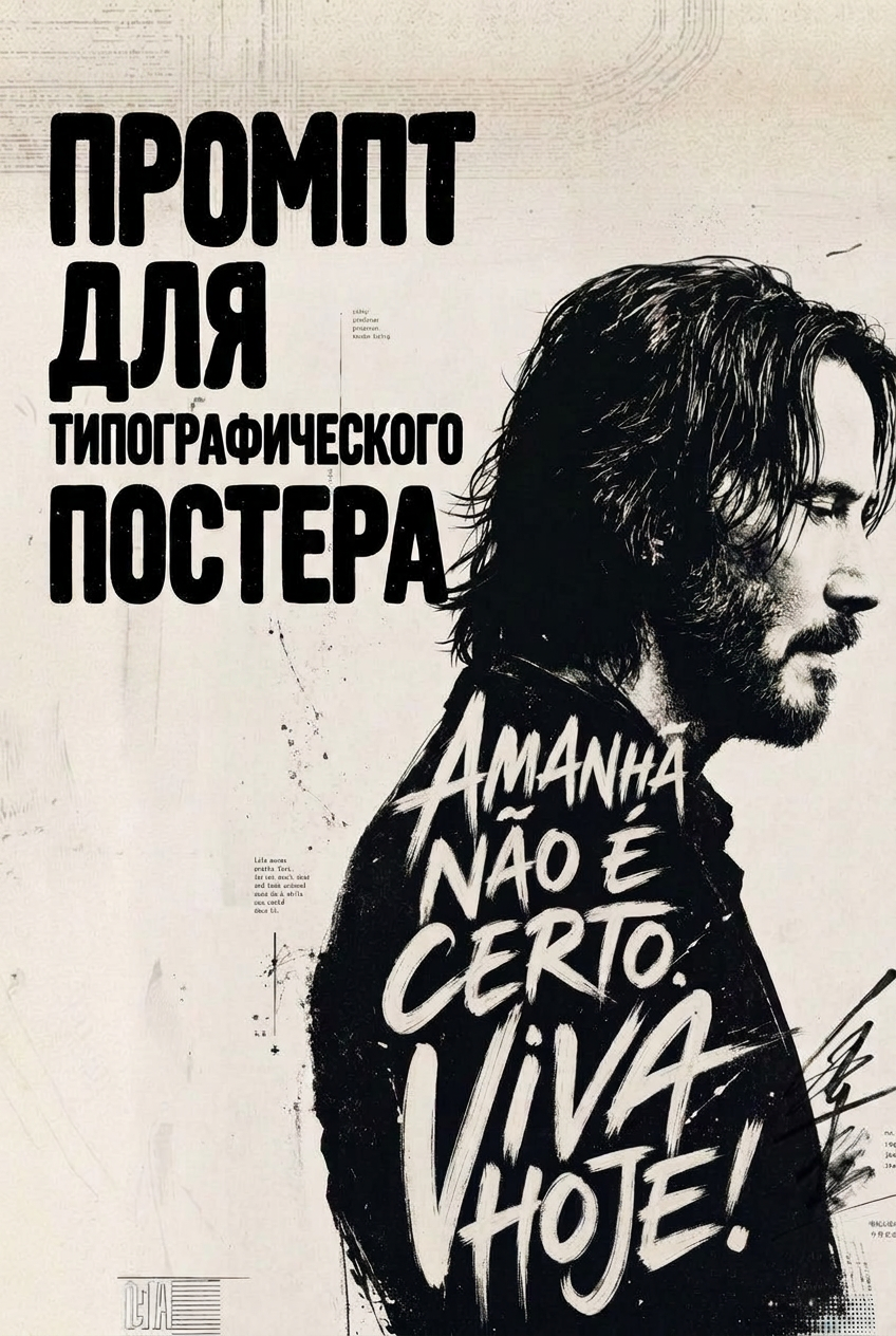 Типографический постер