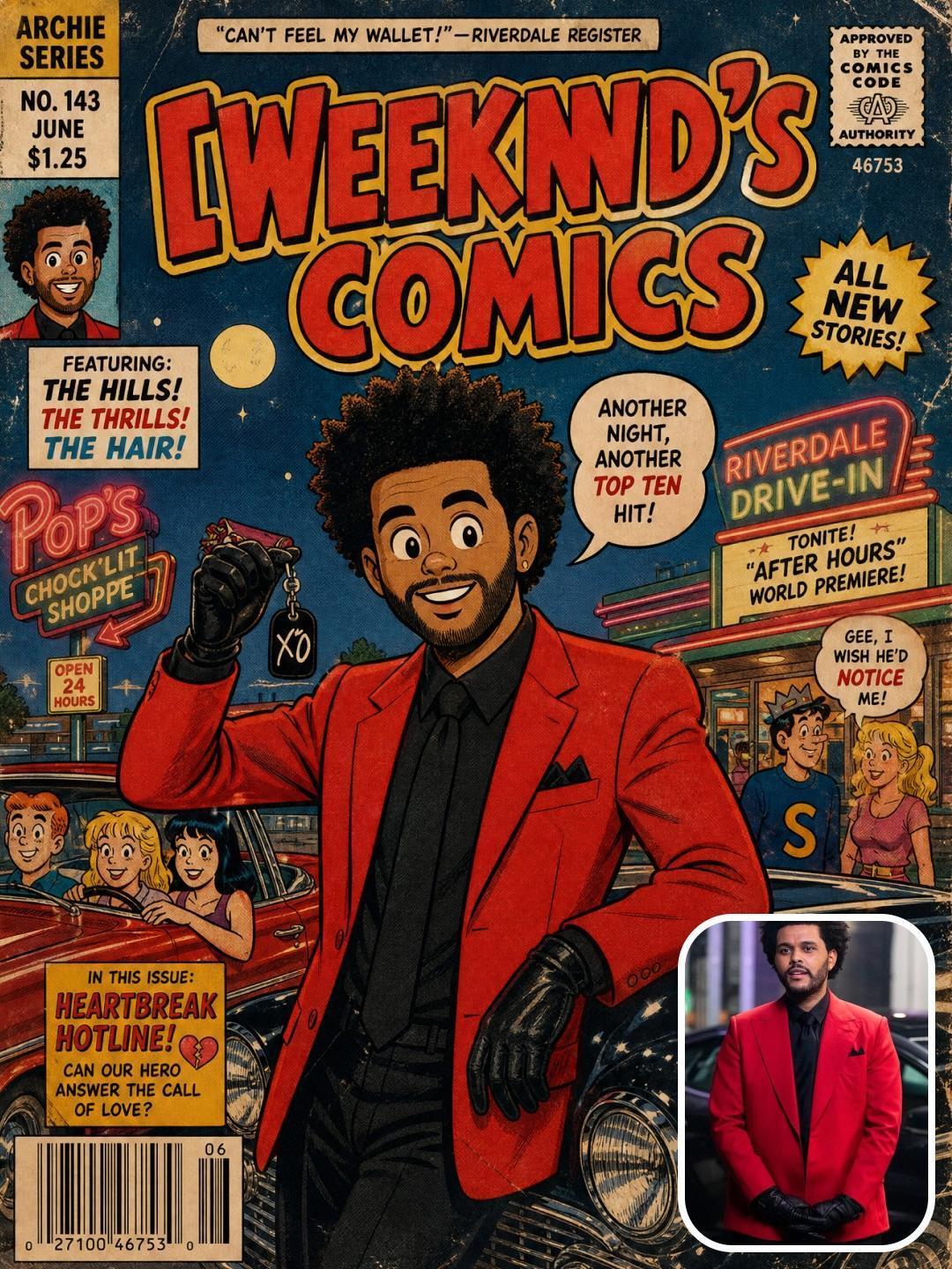 Винтажный постер в стиле Archie-Comics