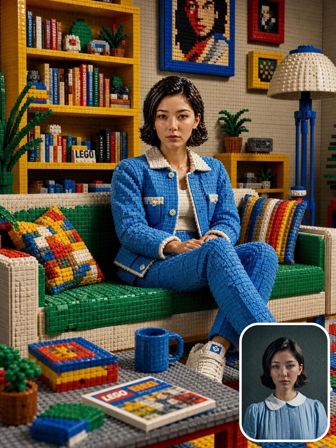 Фото в стиле Lego