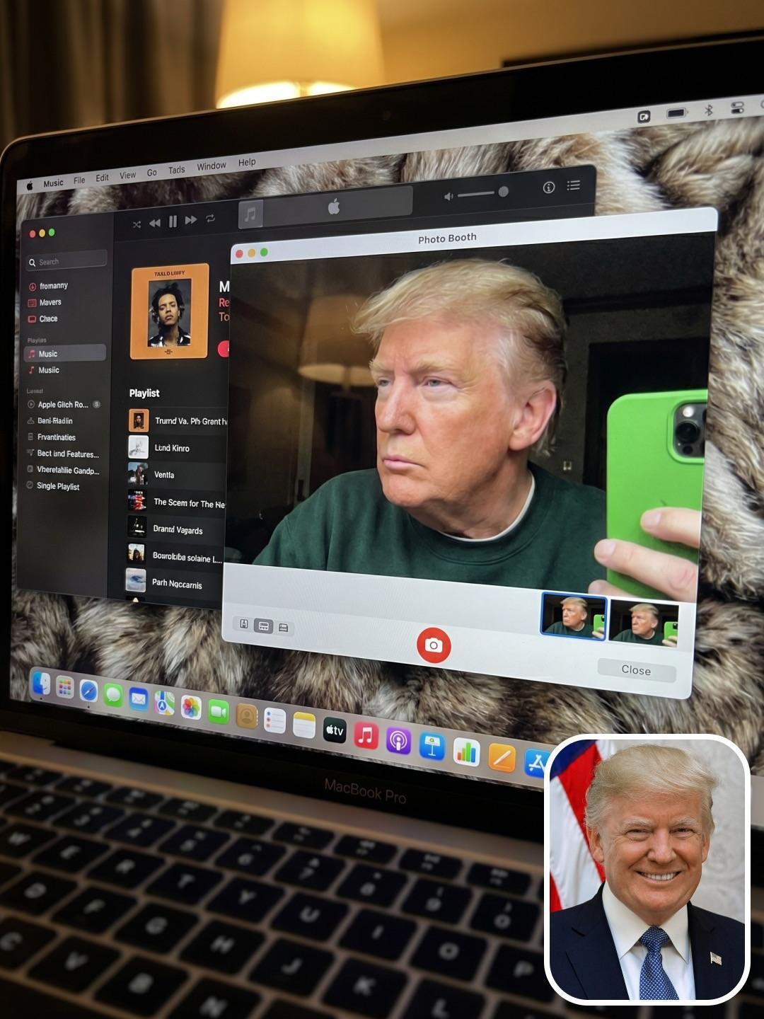 Фото в стиле скрин с MacBook