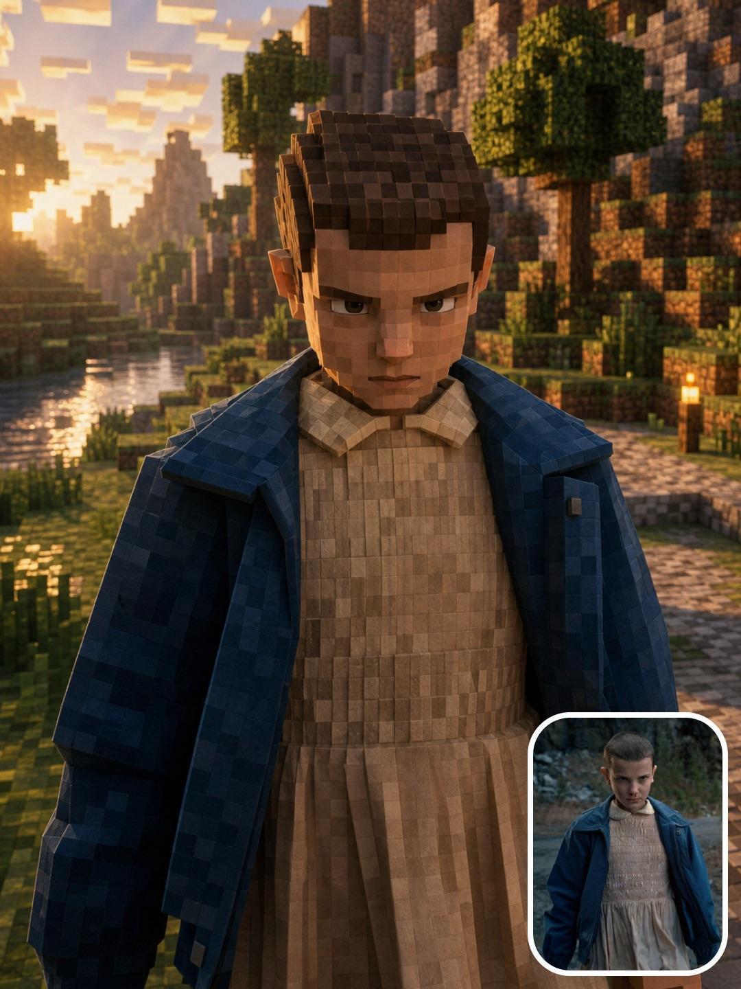 Постер в стиле Minecraft